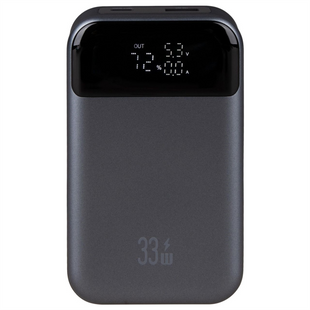PowerBank 10000 mAh Usams PB74 USB+Type-C QC&PD3.0 33W Сірий (Dark Grey) 140226 фото