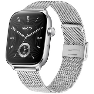 Смарт-годинник Mibro Fit 44мм, 1.75", 390x450, AMOLED, BT 5.3, GPS, 5 ATM Срібний (Silver) 245429 фото