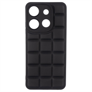 Чохол накладка для TECNO Spark GO 2023/POP 7 Quadrate Case Чорна (Black) 110924 фото