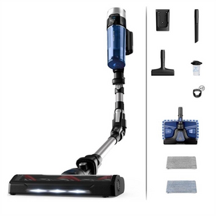 Пилосос акумуляторний Rowenta X-Force 9.6 Aqua Allergy RH20C0WO Чорний Синій (Black Blue) 152250 фото