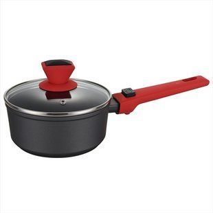 Ківш Pepper Агат зі з'ємною ручкою (greblon C2) PR-2212 1.2л Чорний (Black) 156644 фото