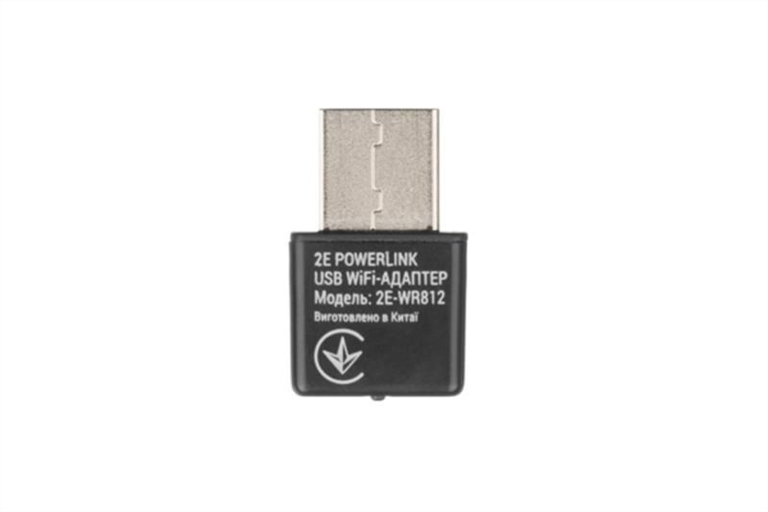 Wi-Fi адаптер 2E PowerLink WR812 Чорний (Black) 160519 фото