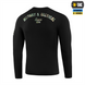 Футболка M-Tac Logo з довгим рукавом Чорна (Black) (3XL) 234785 фото 5