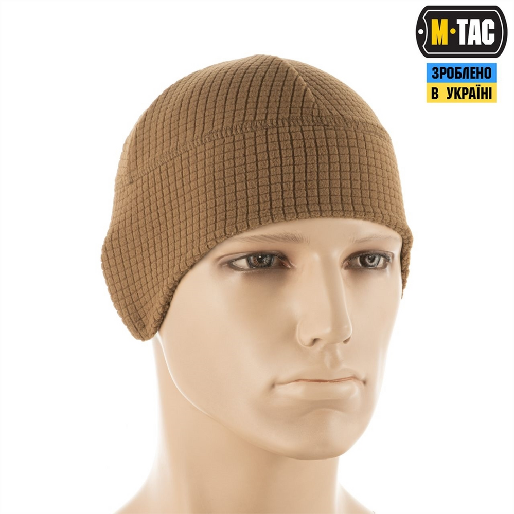 Шапка-підшоломник M-Tac Gen.II фліс ріп-стоп S Коричнева (Coyote Brown) 221621 фото