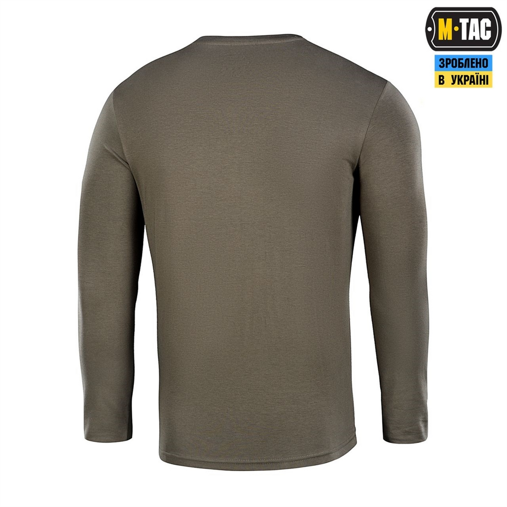 Футболка із довгим рукавом M-Tac 93/7 Зелена (Dark Olive) (M) 235322 фото