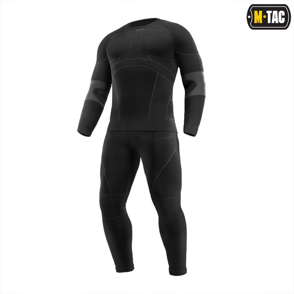 Термосорочка M-Tac компресійна Чорна Сіра (Black Dark Grey) (S) 233847 фото
