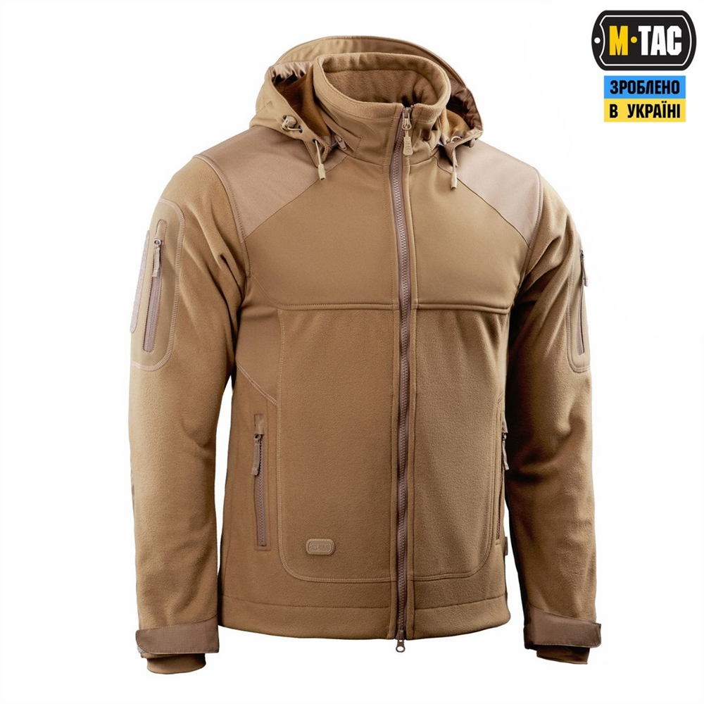 Куртка M-Tac Norman Windblock Fleece Коричнева (Coyote) (S) 225649 фото