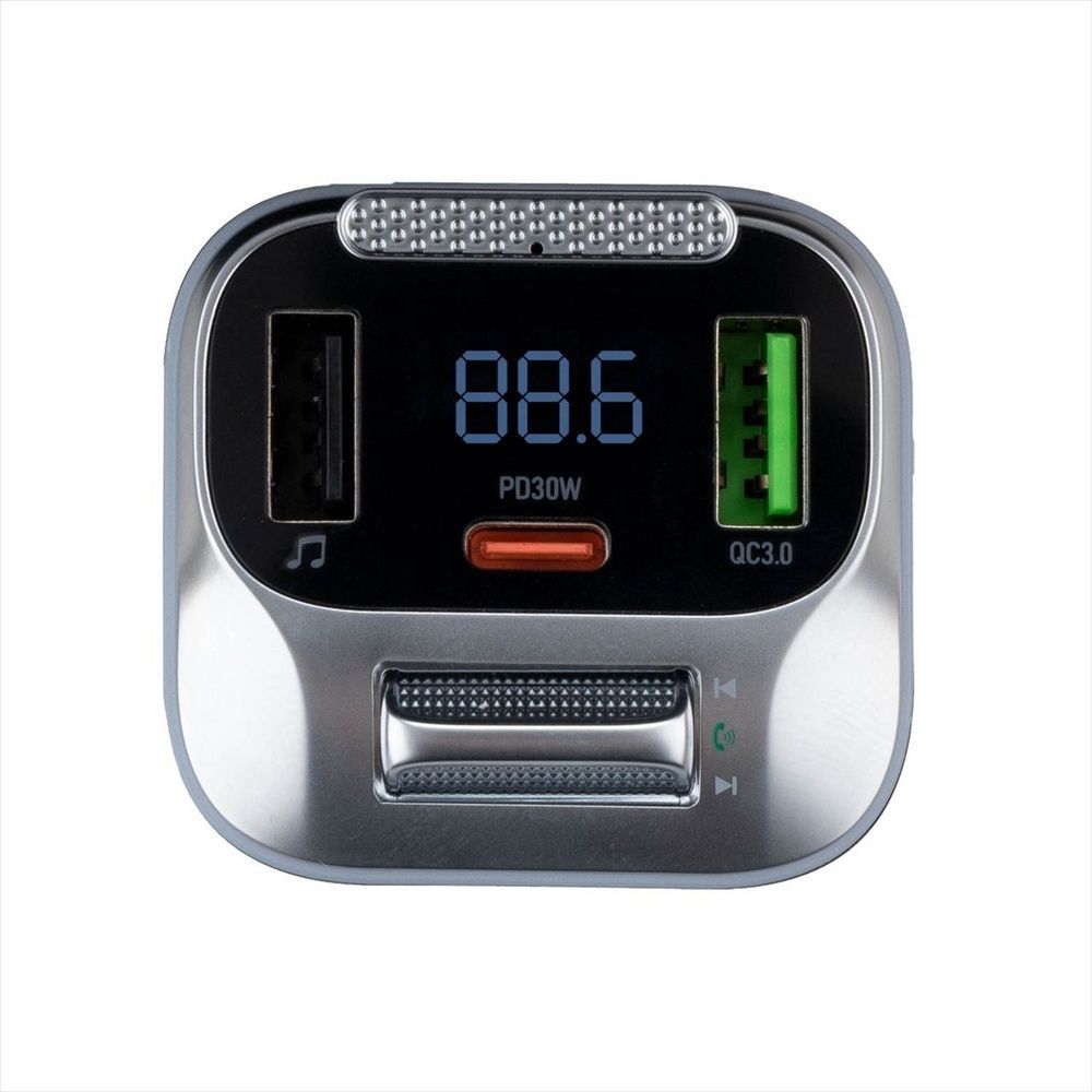 Fm-модулятор Hoco E75 Bravery PD30W+QC3.0 Bluetooth Синій (Blue) 111757 фото