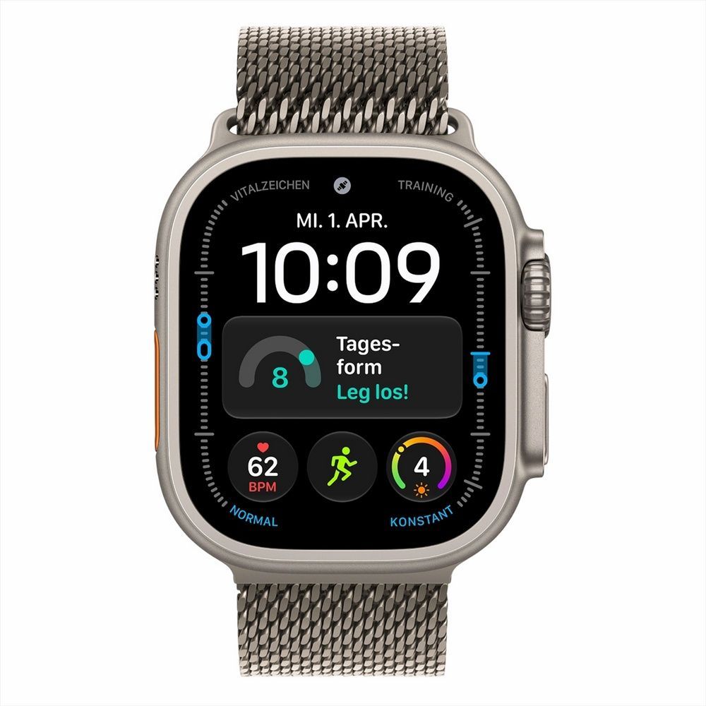 Смарт-годинник Apple Watch Ultra 4 GPS + Cellular 49mm Natural Titanium Case with Natural Titanium Milanese Loop - M 269033 фото