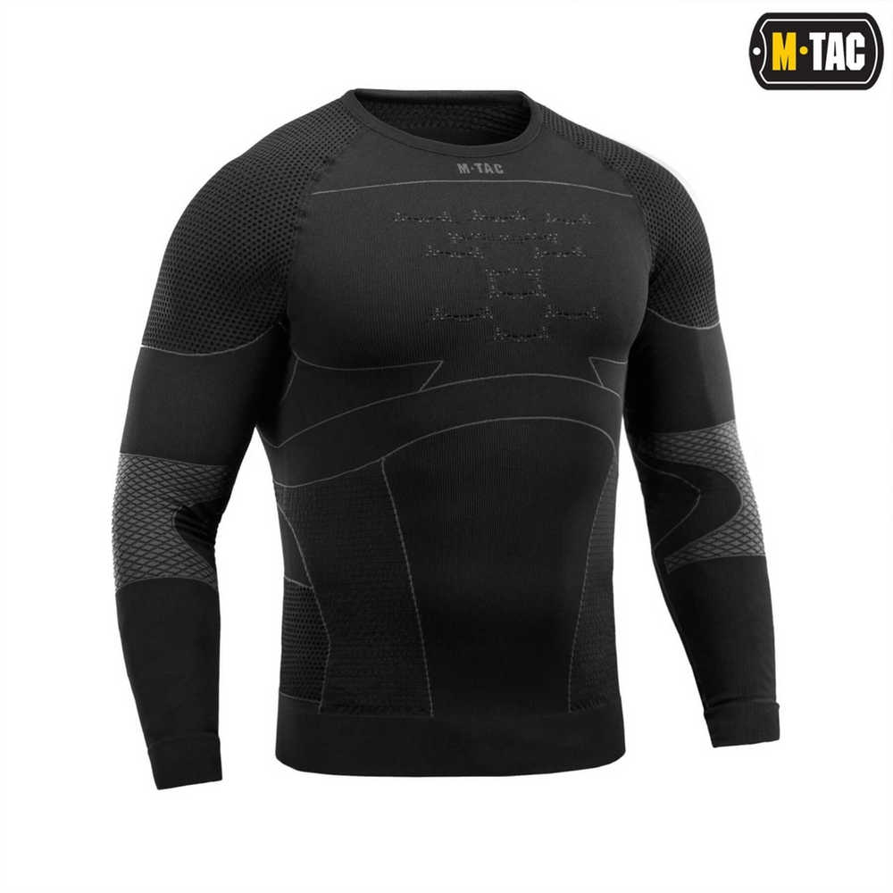 Термосорочка M-Tac компресійна Чорна Сіра (Black Dark Grey) (S) 233847 фото