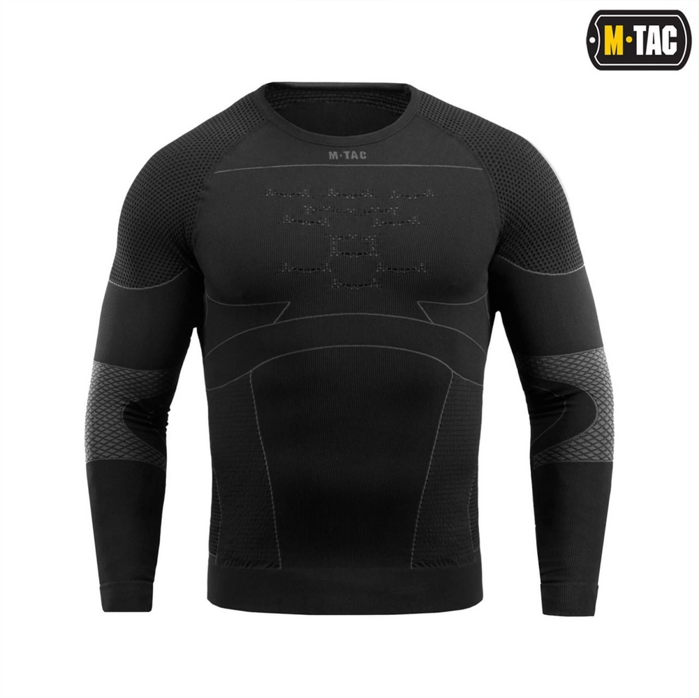 Термосорочка M-Tac компресійна Чорна Сіра (Black Dark Grey) (S) 233847 фото