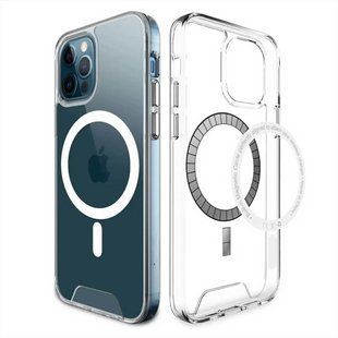 Чохол накладка для iPhone 15 Pro TPU Space Case MagSafe Прозора (Transparent) 171126 фото