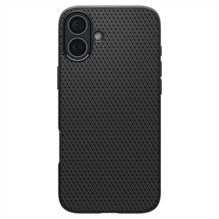 Чохол накладка для iPhone 16 Plus Spigen Liquid Air Чорна (Matte Black) 179206 фото