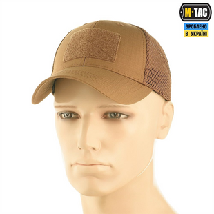 Бейсболка M-Tac з сіткою Elite Flex S/M (40560017-S/M) Коричнева (Coyote) 217555 фото