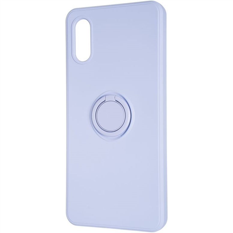 Чохол накладка для Samsung A02 Gelius Ring Holder Case Фіолетова (Lilac) 181713 фото