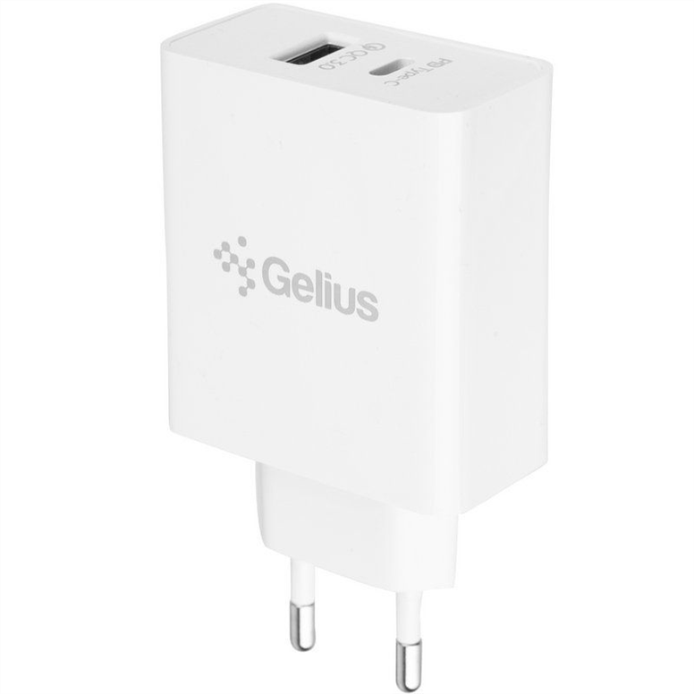 Зарядний пристрій Gelius X-Duo PRO 45W GP-HC053 + кабель Type-C to Type-C Білий (White) 108581 фото