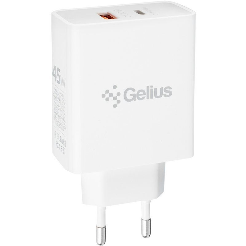 Зарядний пристрій Gelius X-Duo PRO 45W GP-HC053 + кабель Type-C to Type-C Білий (White) 108581 фото