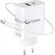 Зарядний пристрій Gelius X-Duo PRO 45W GP-HC053 + кабель Type-C to Type-C Білий (White) 108581 фото 1