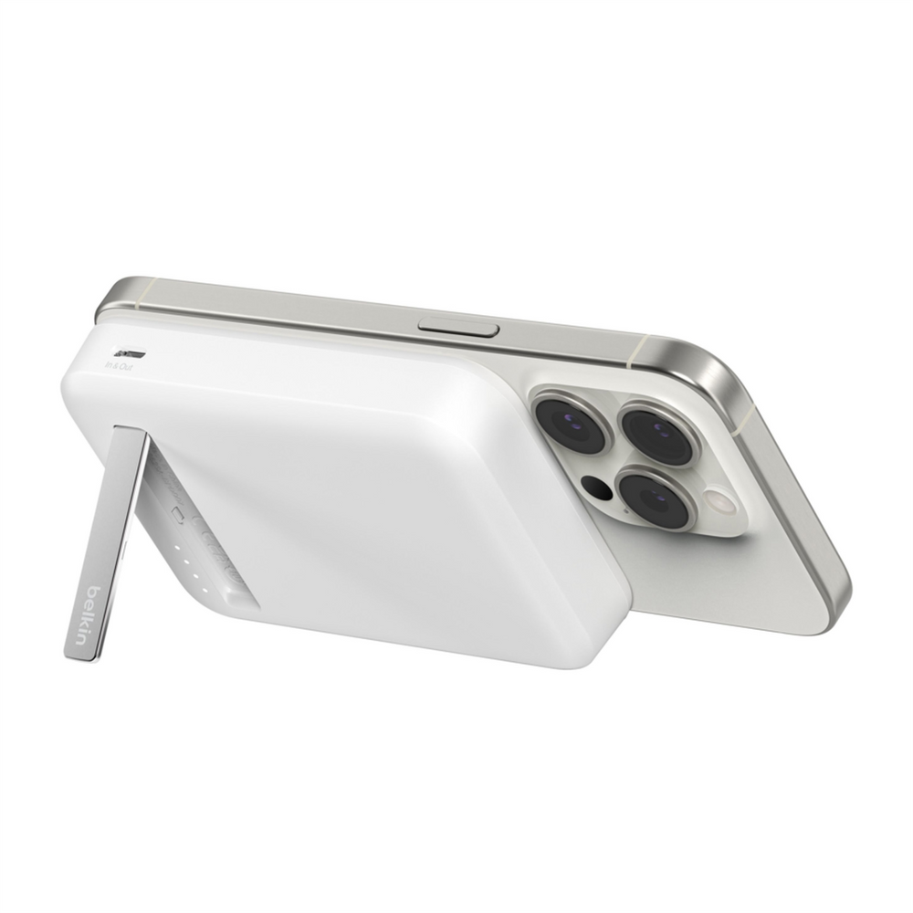 PowerBank 8000 mAh Belkin 15Вт MagSafe Qi2 Білий (White) 183488 фото