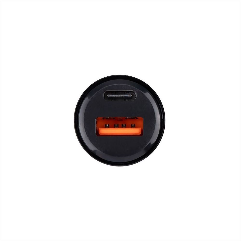 Автомобільний зарядний пристрій Essager Gyroscope Mini Type-C+USB 30W (ECCAC-TL01) Чорний (Black) 142516 фото