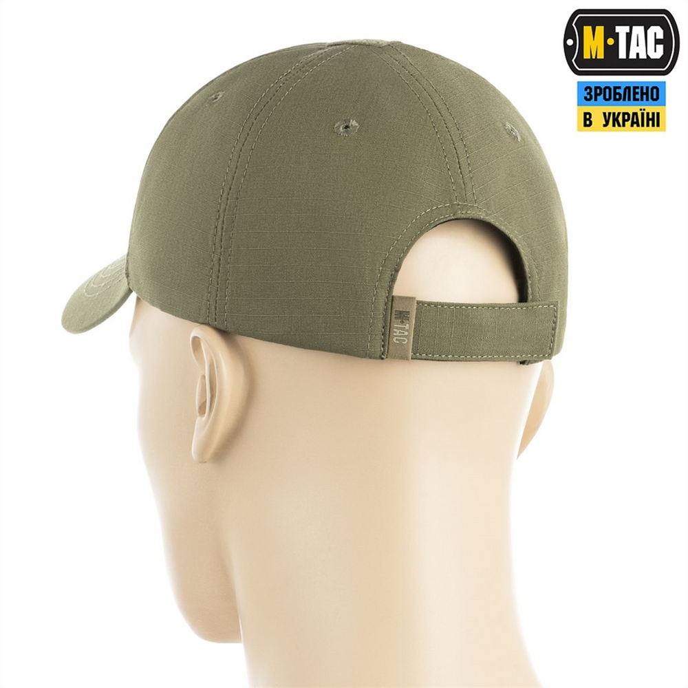 Бейсболка M-Tac Elite Flex ріп-стоп S/M 40520003-S/M Зелена (Tan) 217403 фото