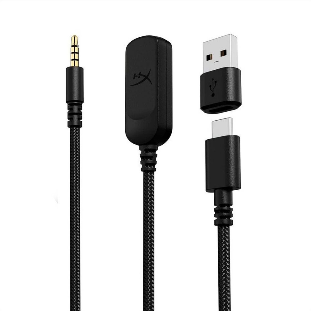 Навушники накладні HyperX Cloud III, mini-jack/USB-A/USB-C, 1.2м/1.3м, Чорні (Black) 195102 фото