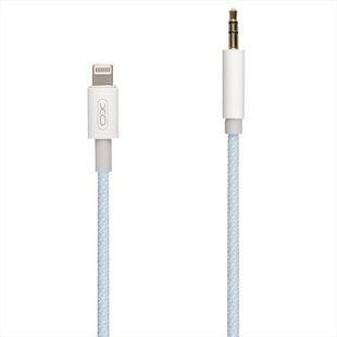 Кабель AUX XO NBR211A 3.5 to Lightning 1м Білий (White) 117300 фото