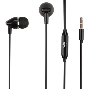 Навушники з мікрофоном Veron VH03 Чорні (Black) 102863 фото