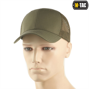 Бейсболка M-Tac з сіткою Flex ріп-стоп S/M (40569048-56) Зелена (Dark Olive) 217495 фото