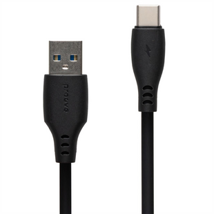 USB кабель Proove Simple Silicone Type-C 3A 1м Чорний (Black) 145377 фото