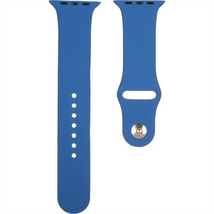 Ремінець для годинника Apple Watch Silicon 42/44/45/49mm Синій (Blue Cobalt) 191401 фото