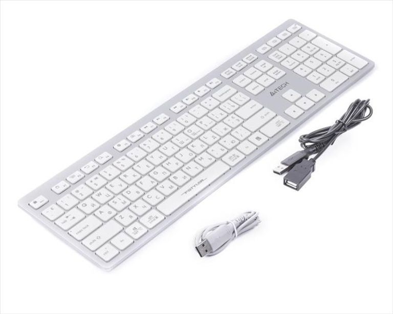 Клавіатура бездротова A4Tech Fstyler FBX50C Біла (White) 185206 фото
