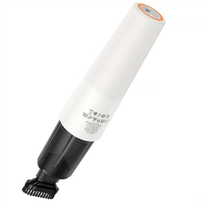 Пилосос акумуляторний (портативний) Hoco ZP16 Wave portable car vacuum cleaner Білий Чорний (White Black) 198661 фото
