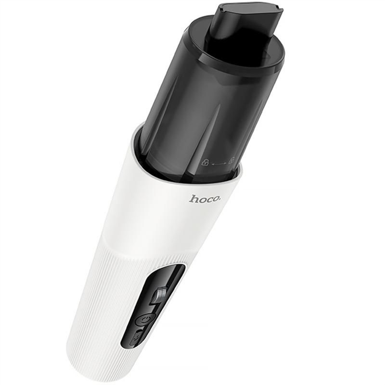 Пилосос акумуляторний (портативний) Hoco ZP16 Wave portable car vacuum cleaner Білий Чорний (White Black) 198661 фото