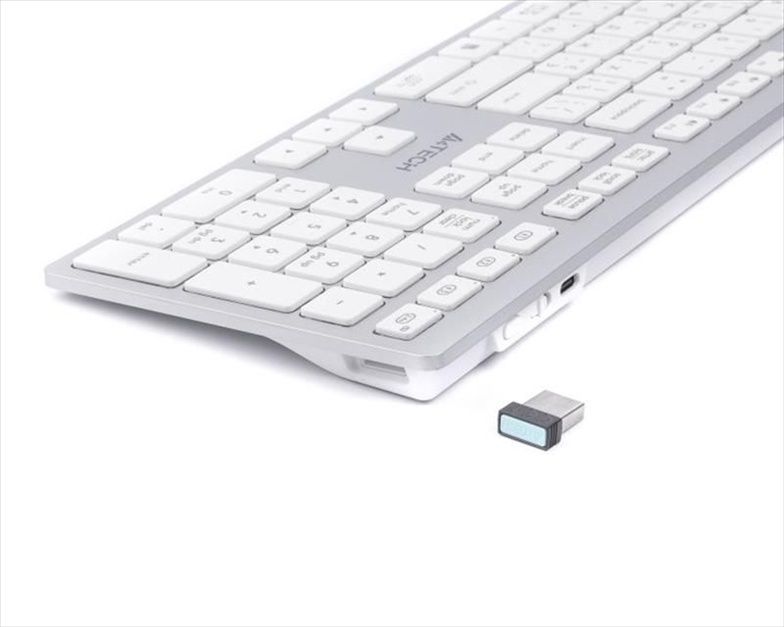Клавіатура бездротова A4Tech Fstyler FBX50C Біла (White) 185206 фото
