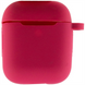 Чохол для навушників AirPods 1/2 New + карабін Червоний (Red) 193617 фото 5