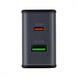 Зарядний пристрій Hoco CS73A (1USB + 1USB-C) PD 30W+ кабель Type-C to Type-C Чорна (Black) 147016 фото 3
