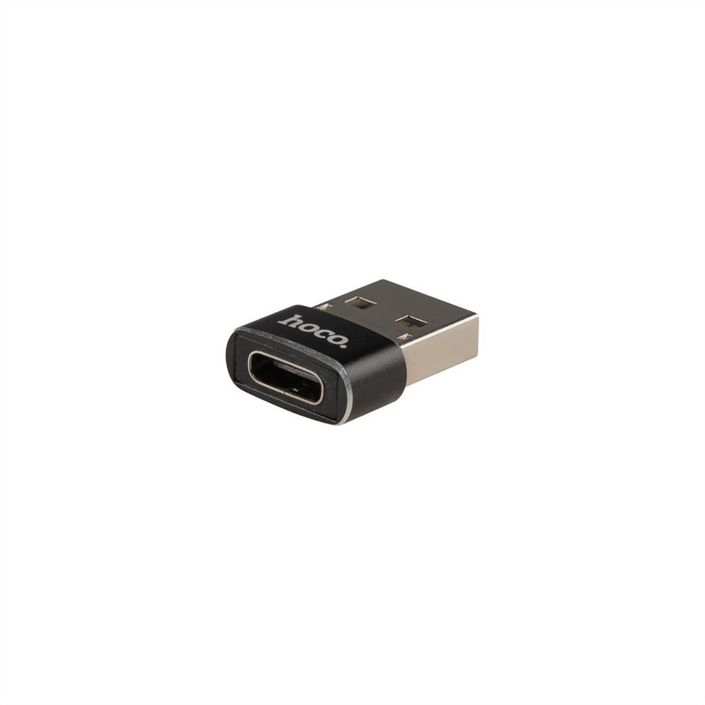 OTG кабель Hoco UA6 USB 2.0 to Type-C Чорний (Black) 108991 фото