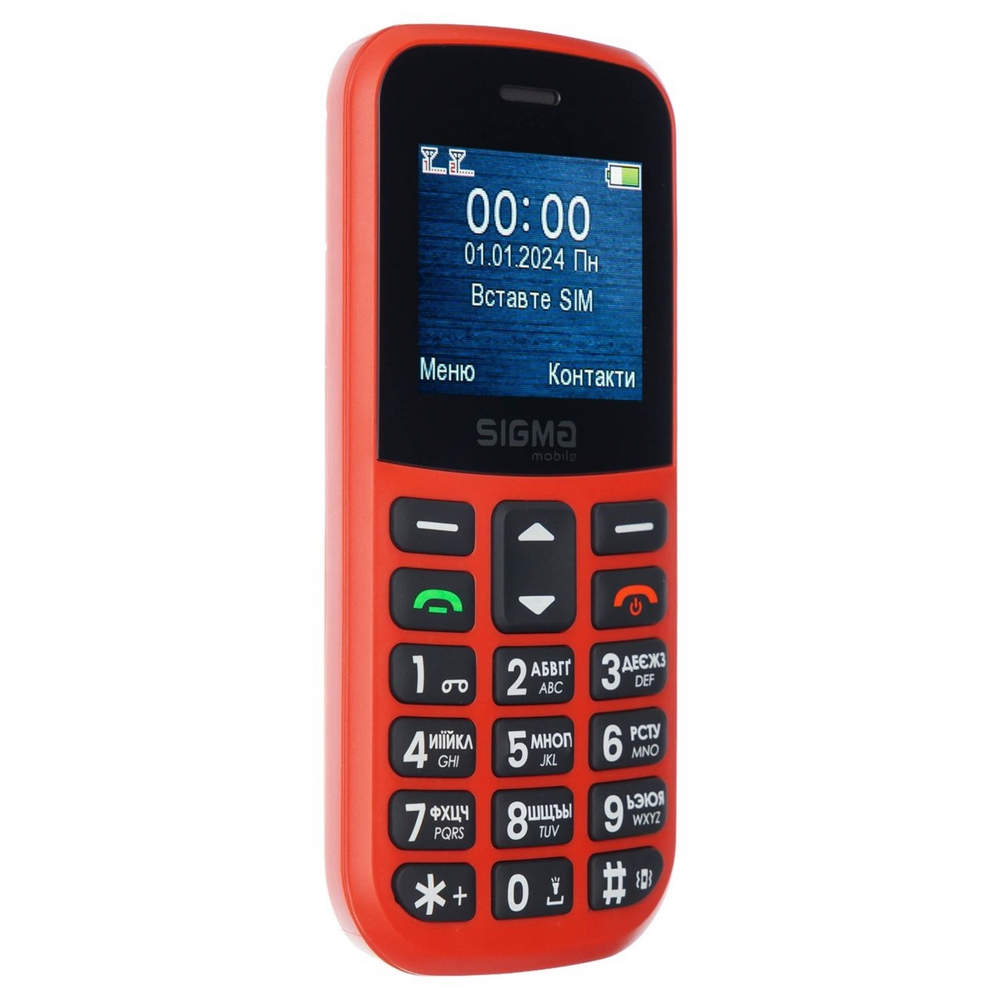 Мобільний телефон Sigma Comfort 50 CF115 EASY Червоний (Red) 137707 фото
