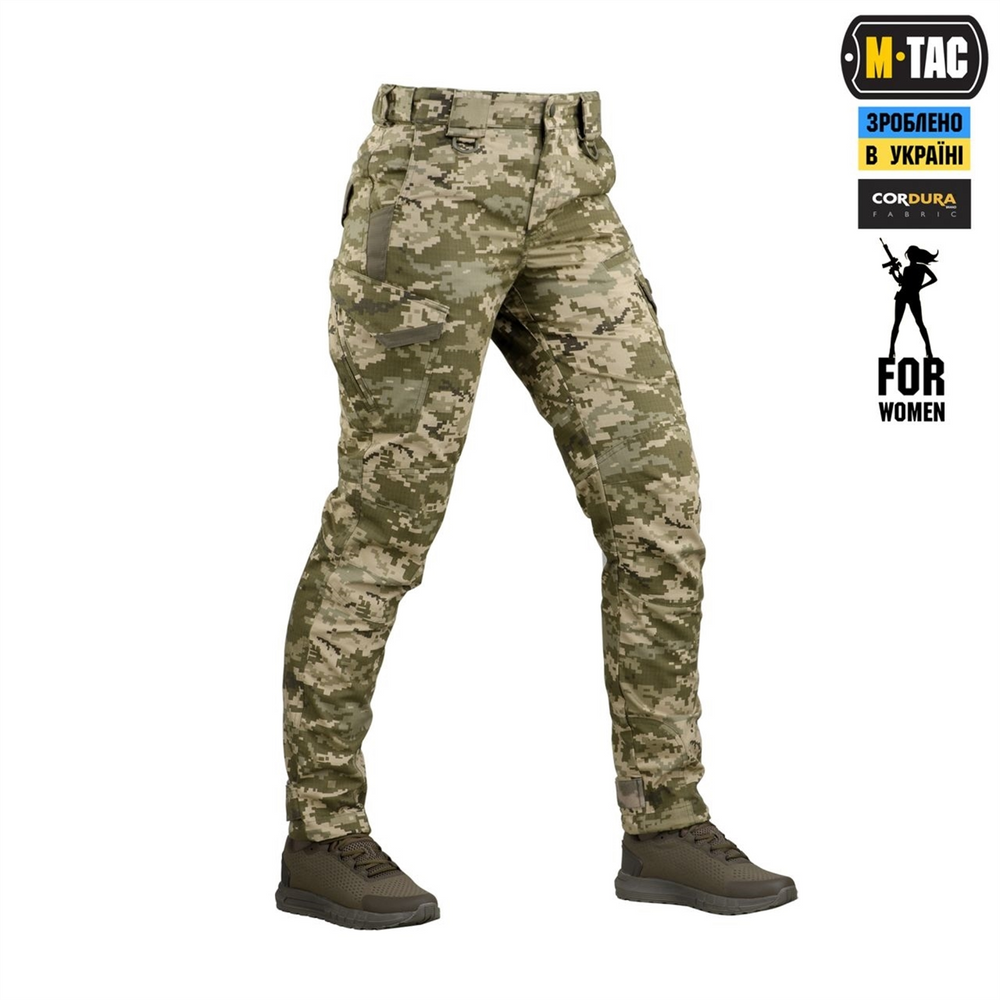 Штани M-Tac Aggressor Lady ріп-стоп MM14 Зелені (Multicam) (26/32) 237539 фото