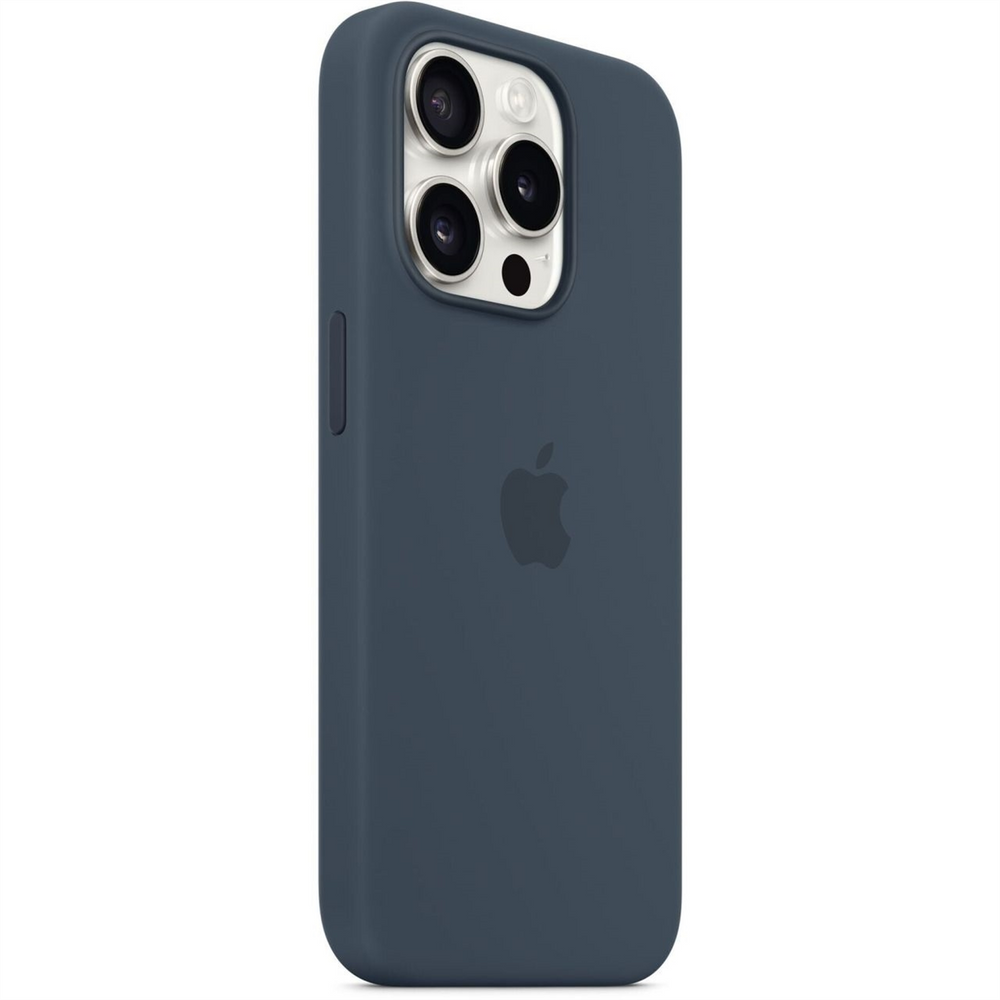 Чохол накладка для iPhone 15 Pro Apple Silicone Case with MagSafe Синя (Storm Blue) 217297 фото