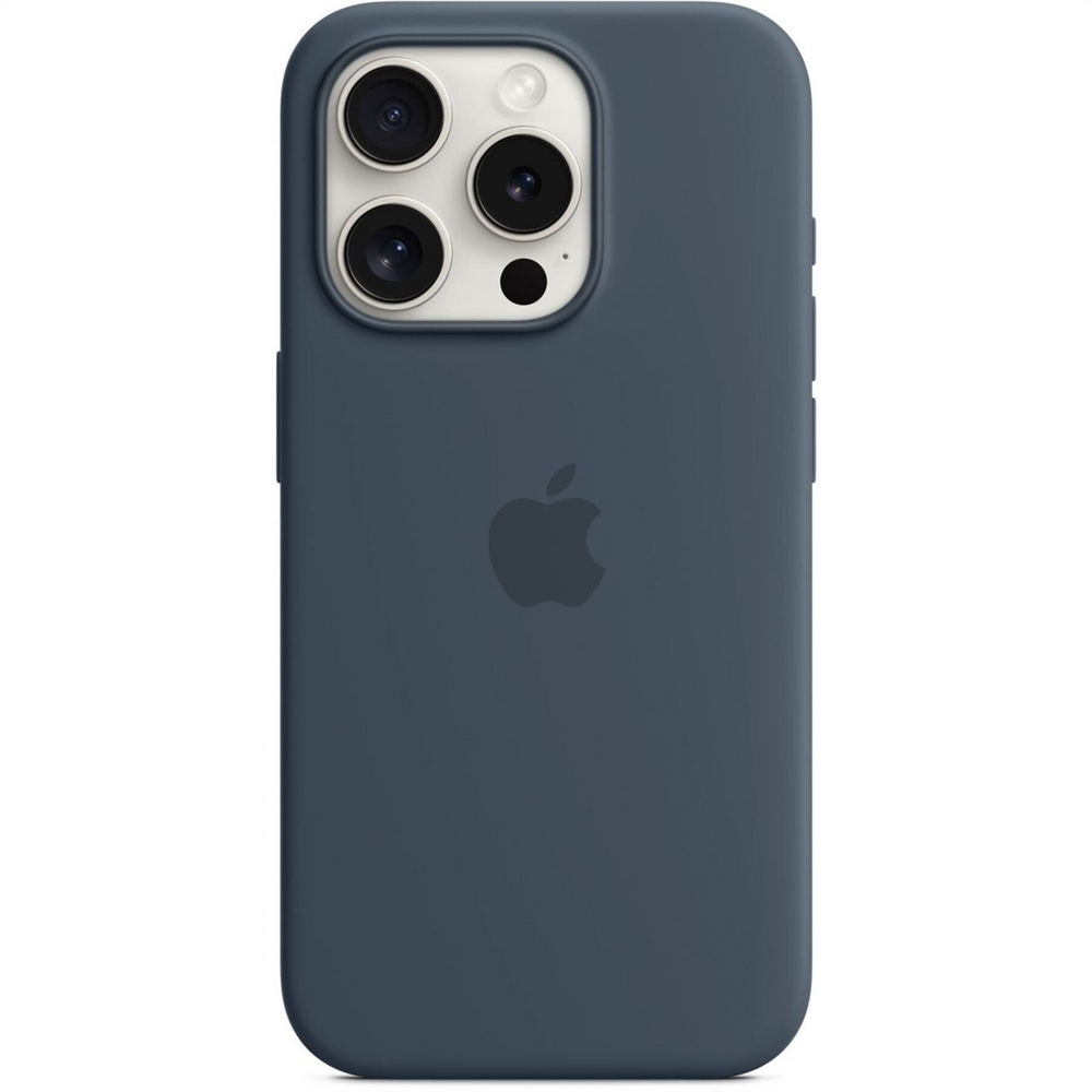 Чохол накладка для iPhone 15 Pro Apple Silicone Case with MagSafe Синя (Storm Blue) 217297 фото