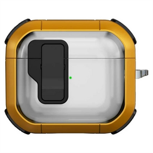 Чохол для навушників Airpods Pro 2 / Pro Locking Button Жовтий (Yellow) 194176 фото