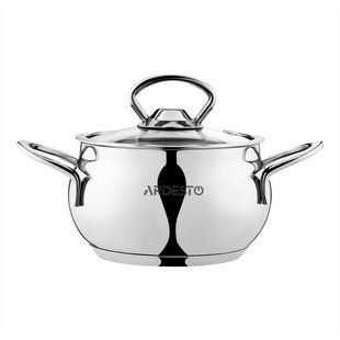 Каструля зі скляною кришкою Ardesto Black Mars. 1.1л AR0706S Срібна (Silver) 156740 фото
