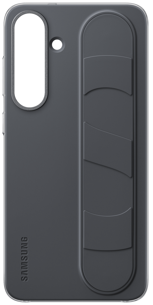 Чохол накладка для Samsung S25 + Samsung Standing Grip Чорна (Black) 188214 фото
