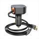 Автомобільний зарядний пристрій Hoco NZ13 Clever PD30W + висувні кабелю Type-C and Lightning Чорний (Black) 167218 фото 4