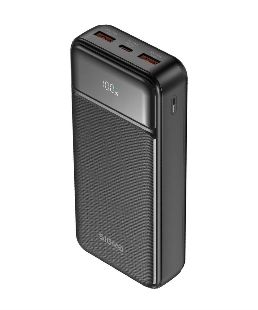 PowerBank 20000 mAh Sigma mobile X-Power SI20A4QL Чорний (Black) 156383 фото