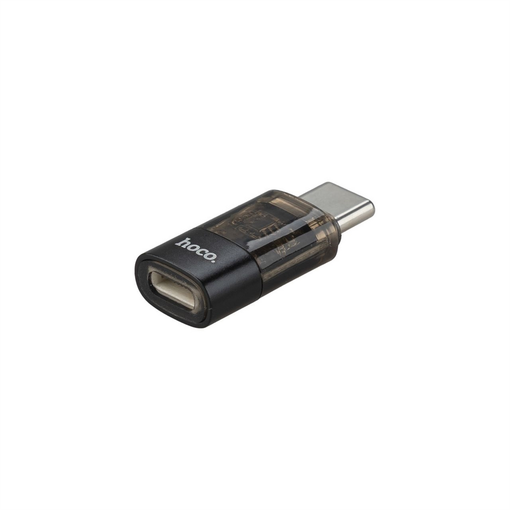 OTG перехідник Hoco UA36 Type-C to Lightning Чорний (Black) 139560 фото