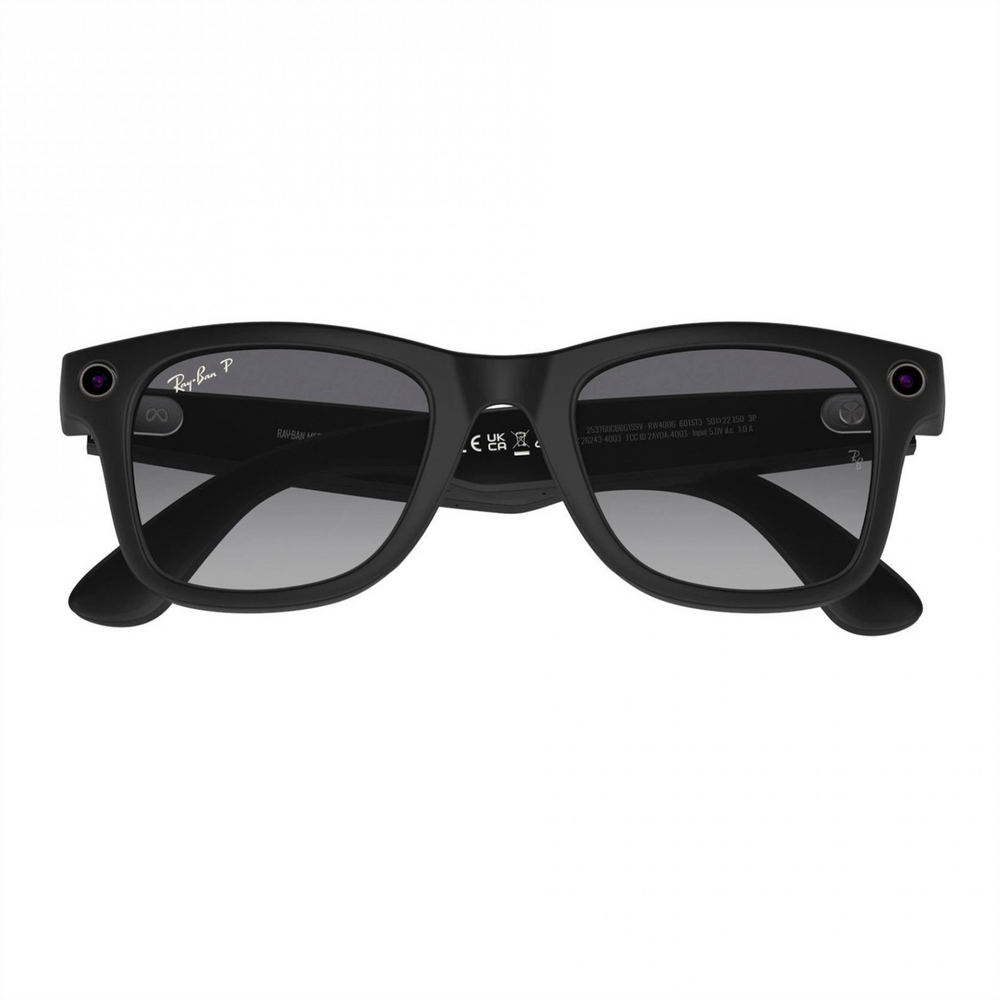 Окуляри Ray-Ban Meta Wayfarer Matte Black Frame Graphite Lenses (RW4006 601ST3 50-22) 202246 фото