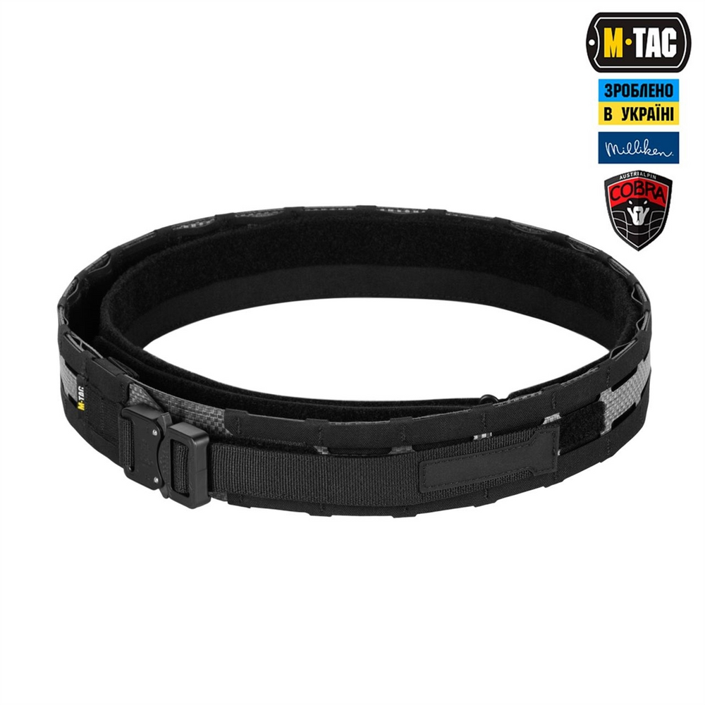 Ремінь M-Tac Tiger Belt Cobra Buckle Чорний (Black) (3XL) 224320 фото